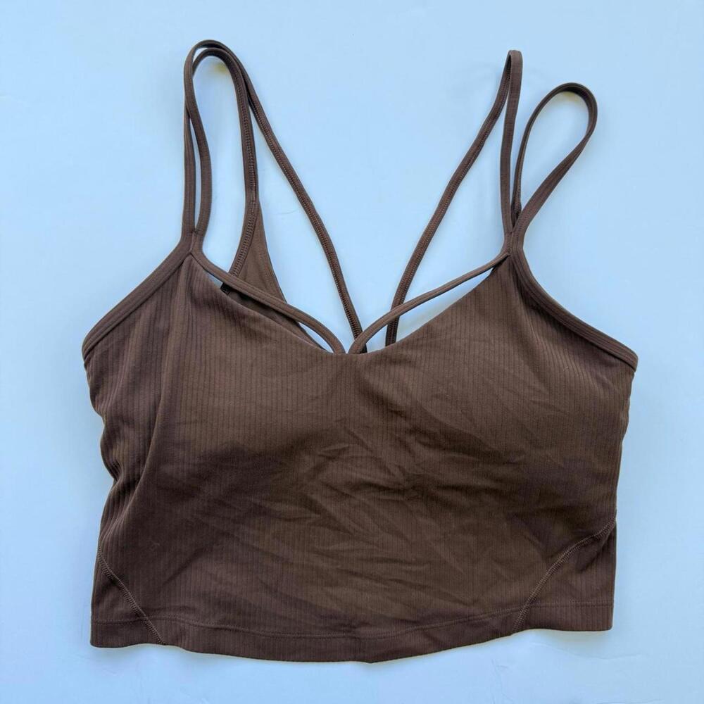 COPY - Lululemon brown ribbed knit top